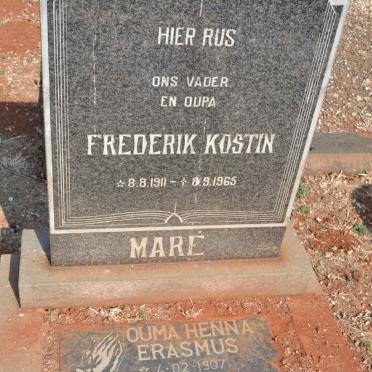 MARÉ Frederik Kostin 1911-1965 :: ERASMUS Henna 1907-1989