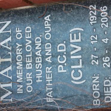 MALAN P.C.D. 1922-2006