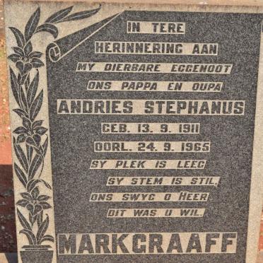 MARKGRAAFF Andries Stephanus 1911-1965