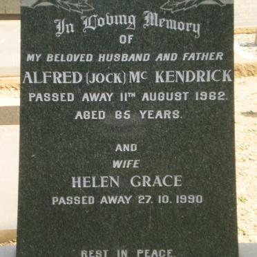 McKENDRICK Alfred -1962 &amp; Helen Grace -1990