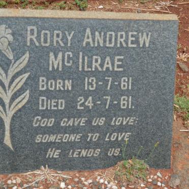 McILRAE Rory Andrew 1961-1961