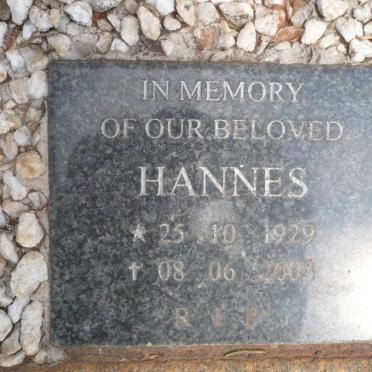 MERWE Hannes, van de 1929-2003