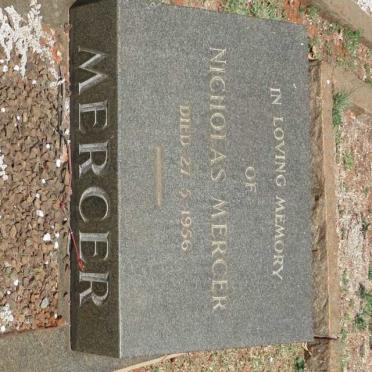 MERCER Nicholas -1956