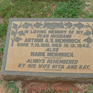 MENHINICK Arthur A.S. 1881-1942 :: MENHINICK Marie