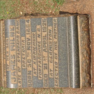 MILNE James 1864-1926