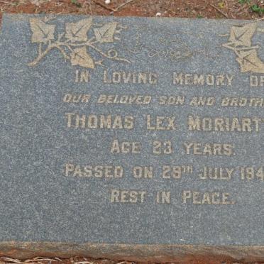 MORIARTY Thomas Lex -1949