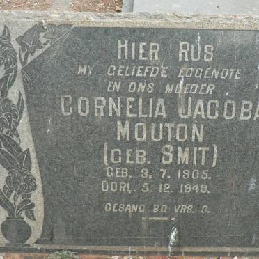 MOUTON Cornelia Jacoba nee SMIT 1905-1949