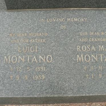 MONTANO Luigi 1891-1959 &amp; Rosa Maria 1905-1985