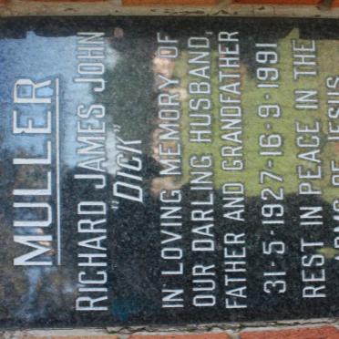 MULLER Richard James John 1927-1991