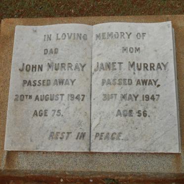 MURRAY John -1947 &amp; Janet -1947