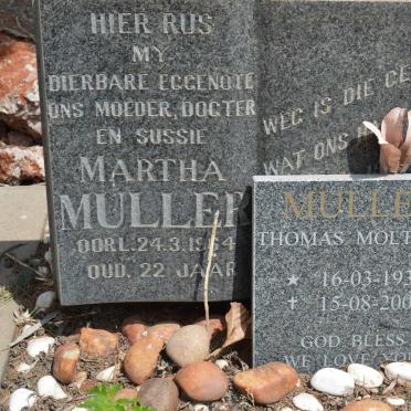 MULLER Thomas Moltena 1936-2003 :: MULLER Martha -1964