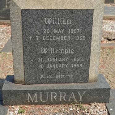 MURRAY William 1887-1966 :: MURRAY Willempie 1893-1958