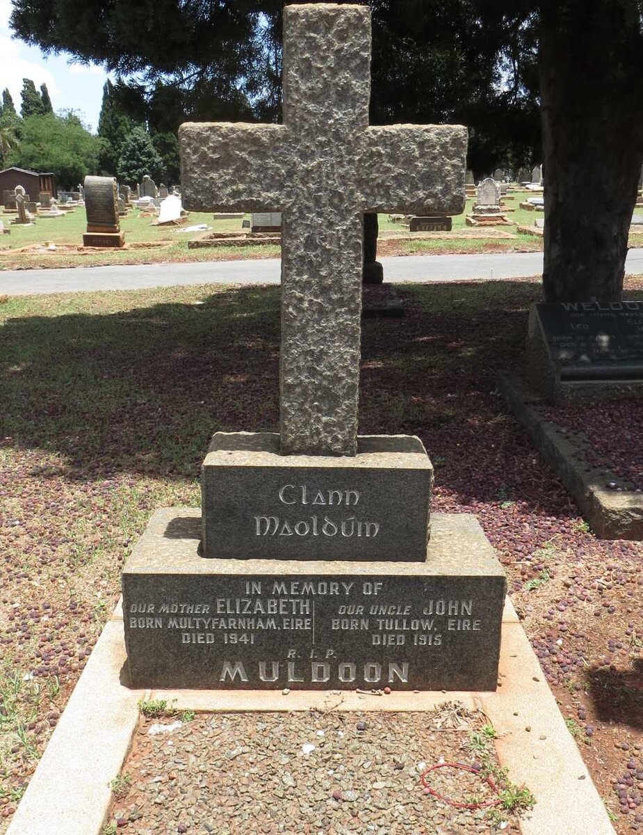 MULDOON John -1915 :: MULDOON Elizabeth -1941