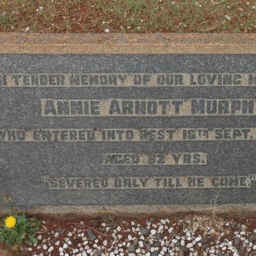 MURPHY  Annie Arnott -1948