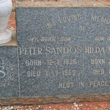 MYBURGH Hilda 1906-1970 :: SANDOS Peter 1936-1959
