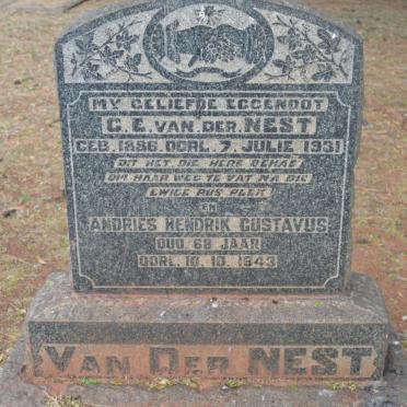 NEST Andries Hendrik Gustavus, van der -1943 :: VAN DER NEST G.E. 1886-1931