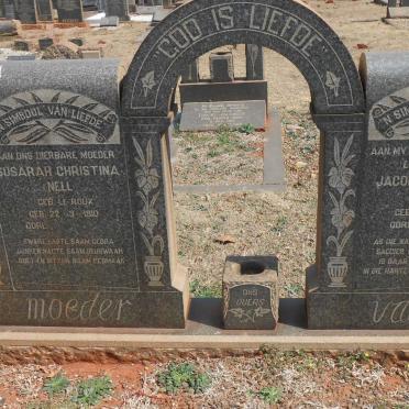 NELL Jacobus Francois 1893-1952 &amp; Susarah Christina LE ROUX 1910-