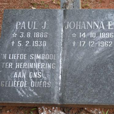 NEL Paul J. 1886-1930 &amp; Johanna E.F. 1896-1962