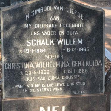 NEL Schalk Willem 1894-1965 &amp; Christina Wilhelmina Gertruida 1896-1988