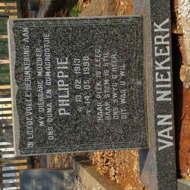 NIEKERK Phlippie, van 1913-1998