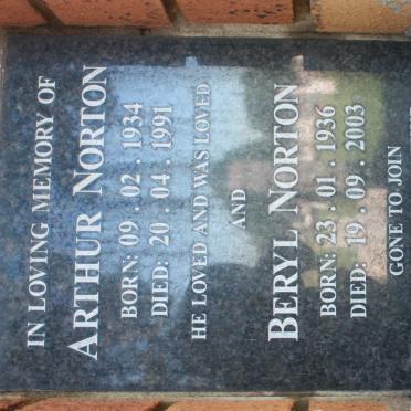 NORTON Arthur 1934-1991 &amp; Beryl 1936-2003