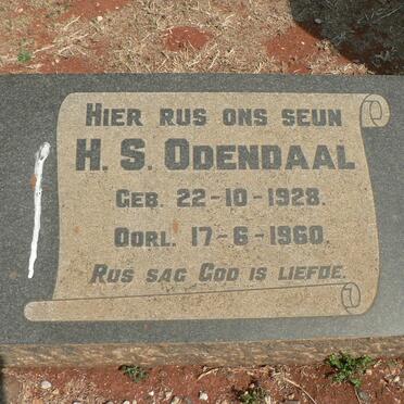 ODENDAAL H.S. 1928-1960