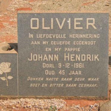 OLIVIER Johann Hendrik -1961