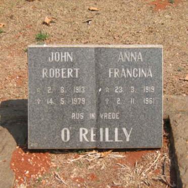 O'REILLY John Robert 1913-1979 &amp; Anna Francina 1919-1961
