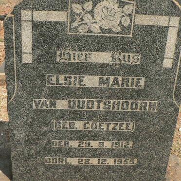 OUDTSHOORN Elsie Marie, van nee COETZEE 1912-1959