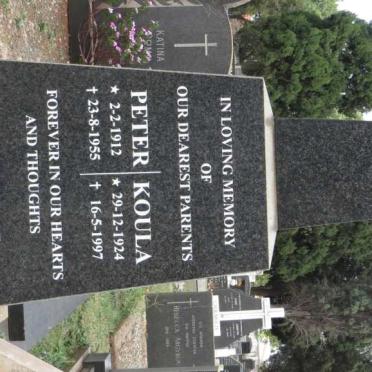 PANOS Peter 1912-1955 &amp; Koula 1924-1997