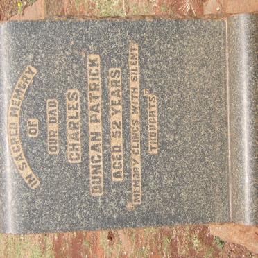 PATRICK Charles Duncan