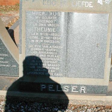 PELSER Theunis Gert 1920-1954