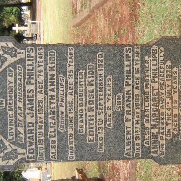 PHILLIPS Edward James -1928 &amp; Annie Margaret -1932 :: PHILLIPS Albert Frank -1909 :: PHILLIPS Charles Robert -1934