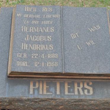 PIETERS Hermanus Jacobus Hendrikus 1889-1958