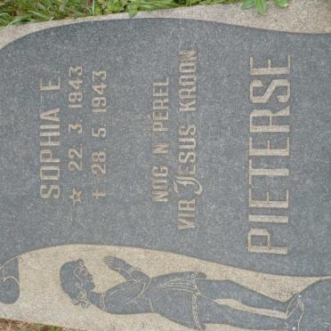 PIETERSE Sophia E. 1943-1943