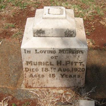 PITT Muriel H. -1920