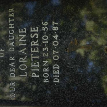 PIETERSE Loraine 1956-1987