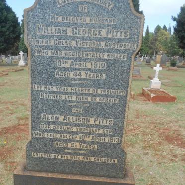 PITTS William George -1910 :: PITTS Alan Allison -1913