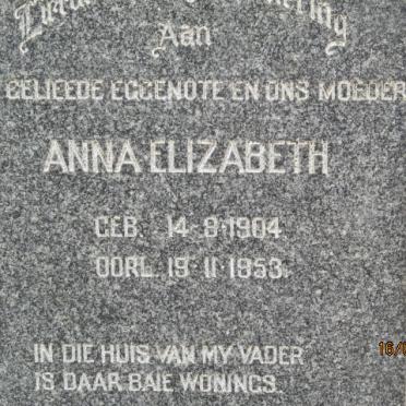 PLASTER Johannes Christopher, von 1903-1971 &amp; Anna Elizabeth 1904-1953