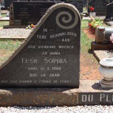 PLESSIS Casper Paulus, du -1961 & Elsie Sophia -1966 :: DU PLESSIS Lavern Noleen nee STEFFAN 1938-1978