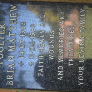 POULTER Brian Mathew 1962-1989