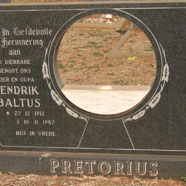 PRETORIUS Hendrik Baltus 1912-1987