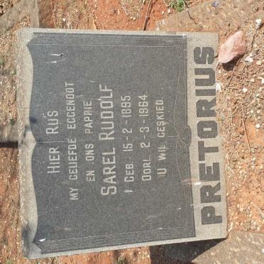 PRETORIUS Sarel Rudolf 1895-1964