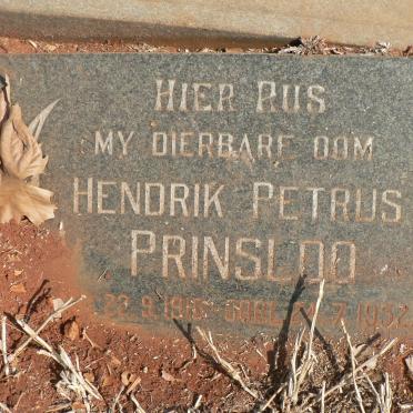 PRINSLOO Hendrik Petrus 1910-1952