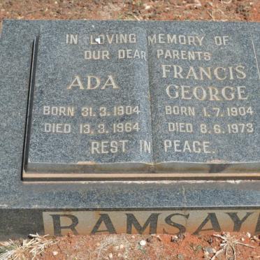 RAMSAY Francis George 1904-1973 &amp; Ada 1904-1964