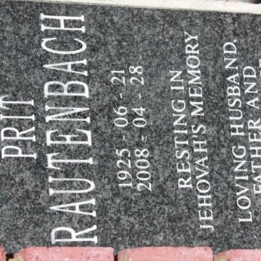 RAUTENBACH Prit 1925-2008