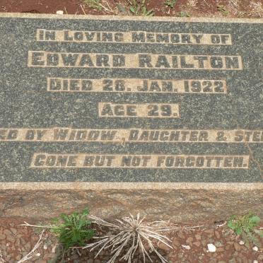 RAILTON Edward -1922