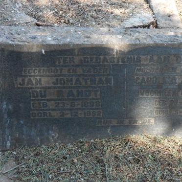 RANDT Jan Jonathan, du 1888-1952 &amp; watson Carolina formerly DU RANDT 1896-1968