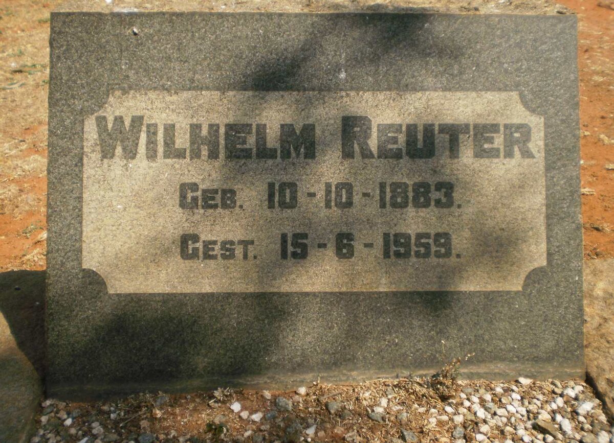 REUTER Wilhelm 1883-1959