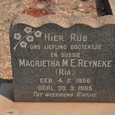 REYNEKE Magrietha M.E. 1956-1965